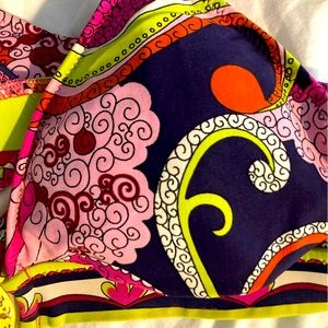 Trina Turk Two piece Paisley/Floral Bathing Suit